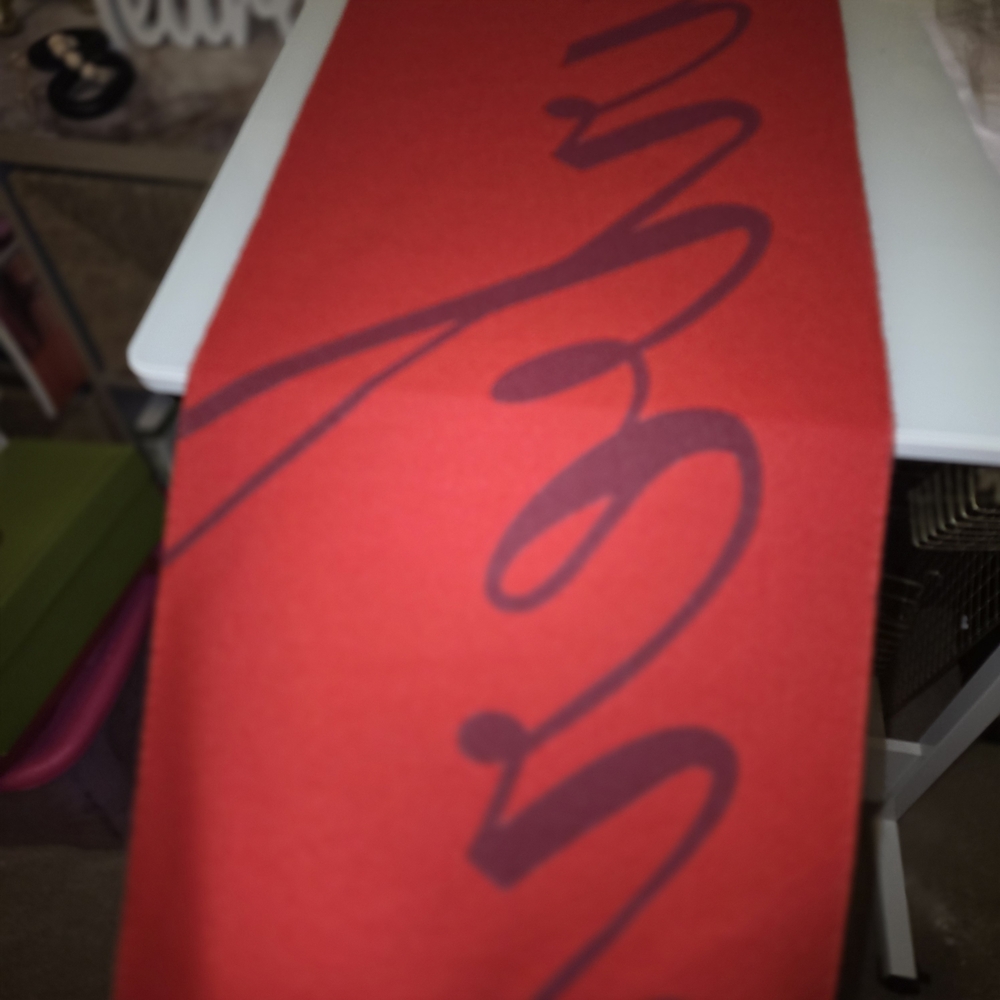 Burberry Red and Burgundy Scarf - Picture 2 of 6